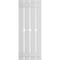 Ekena Millwork True Fit PVC, Four Board Spaced Board-n-Batten Shutters w/Diamond Cutout, Unfinished, 23W x 32H, PR TFP101SD23X032UN - alternate 12